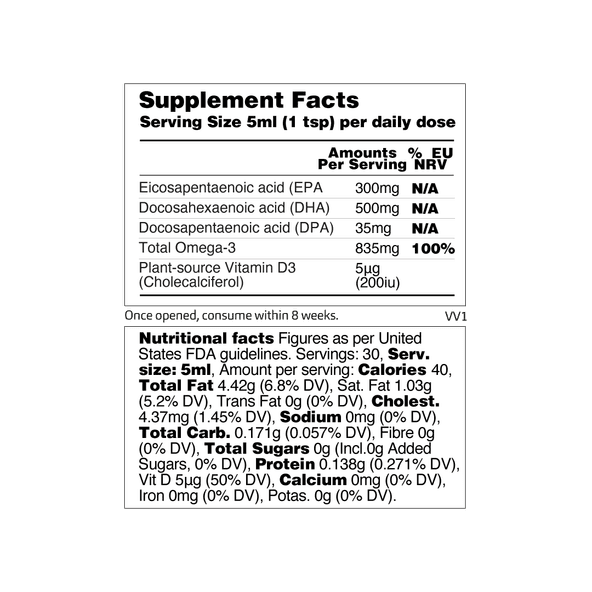 Omega 3 Mild Orange Liquid Reverse Labels 03